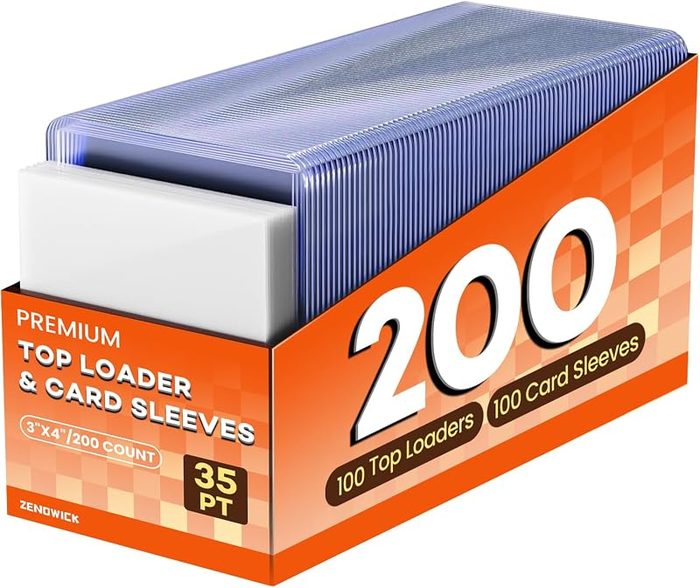 Hard plastic toploaders (3×4, 200-pack)